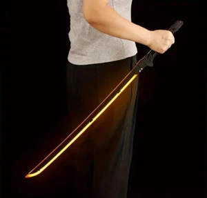 1 pc Cyberpunk 2077 Thermal Katana Samurai Sword Cosplay Prop LED Light-Up - Picture 1 of 9