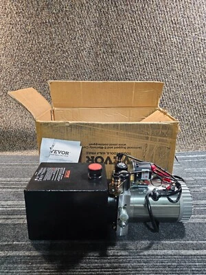 Bomba hidráulica VEVOR 4 cuartos remolque de volteo de doble efecto bomba unidad de potencia CC 12V Foto 1 de 4