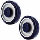 Set Of 2 Pieces   5 Universal Shopping Cart Wheels  5 16 Axle Hole  Dual Pre