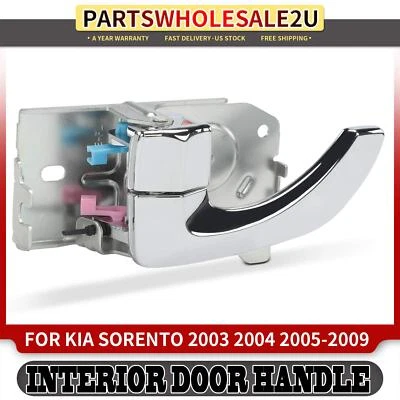 Manija de puerta interior cromada izquierda del conductor delantero para Kia Sorento 2003-2007 2008 2009 Foto 1 de 4