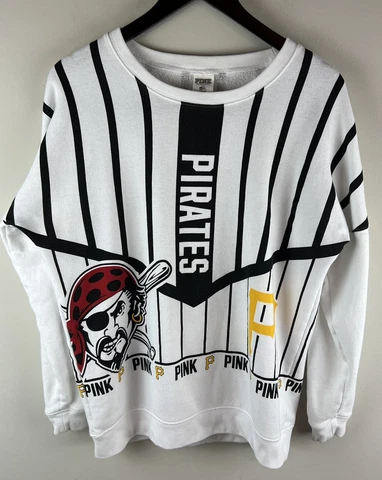 Pittsburgh Pirates Sweatshirt Womens Small  MLB Baseball Victorias Secret PINK Cover