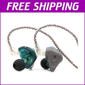 Premium 5BA+1DD Hybrid Earphones with Zinc Alloy Faceplate for Music Lovers - Picture 1 of 11