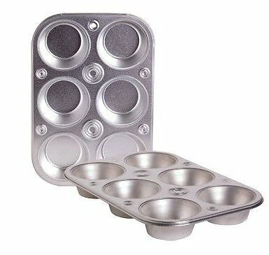 6-cup Metal Muffin / Cupcake Pan Toaster Oven Size, one pan - Image 1 of 1