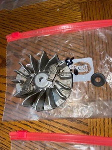 POULAN 2175 2150 2055 IGNITION FLYWHEEL W/ NUT KEY FLYWHEEL OEM 2 - Picture 1 of 1