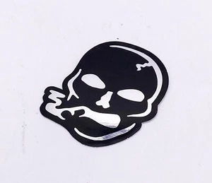 VTG ORIGINAL Slightly Stoopid / STOOPID RECORDS Skull STICKER 3” - BLACK/SILVER - Picture 1 of 2