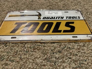 Quality tools metal license plate - Picture 1 of 2