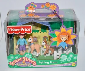 Fisher Price Sweet Street Petting Farm Animal Feeding Station Pony Cow Llama US8 - Picture 1 of 7
