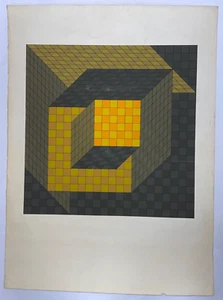 VICTOR VASARELY KÜNSTLERPROOF UNSIGNIERT GROSSFORMAT (46 x 46 CM) - Bild 1 von 3