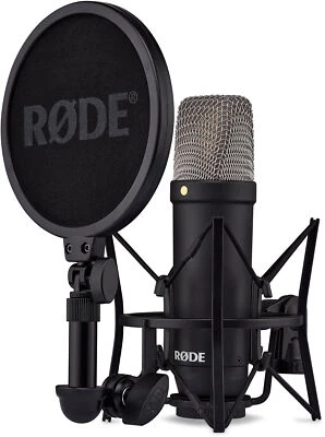 RØDE NT1 Signature Black Großmembran Kondensator Mikrofon XLR Spinne Filter - Bild 1 von 4