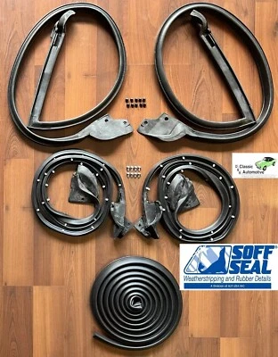 1970-81 Camaro Door Roof Rail Trunk Firebird TA 5pc Weatherstrip Seals SOFFSEAL - Изображение 1 из 4