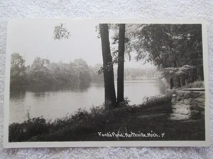 Vintage Ford's Pond, Northville Real Photo Postcard - Picture 1 of 2