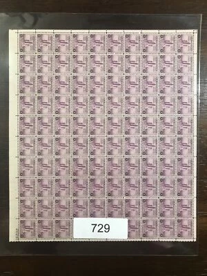 729 US Mint Sheet, 3 cent Century of Progress, Chicago, Fed Building￼, Mint NH - Image 1 of 4