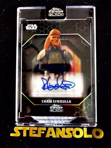 Star Wars Topps 2024 cromo negro automático #als-do Cham Syndulla - Imagen 1 de 2