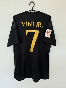 CAMISETA DE FUTBOL TERCERA DEL REAL MADRID 2023/2024 NUEVA CON ETIQUETAS #7 VINI JR ADIDAS TALLA L ADULTO - Imagen 1 de 11