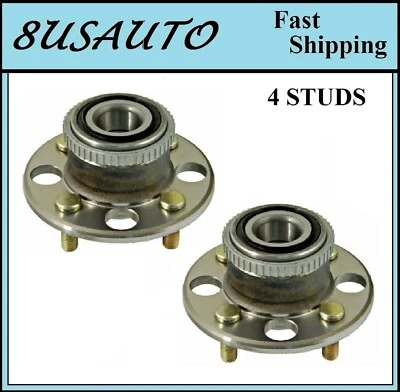 Conjunto de cojinete de cubo de rueda trasero apto para HONDA CIVIC DEL SOL 95-97 4-W/ABS; PAR de discos Foto 1 de 3