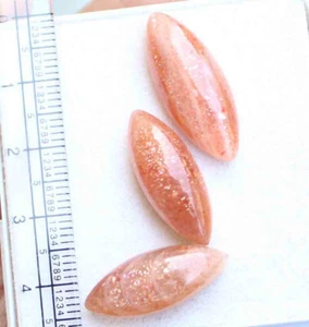 Cabujón marquesa piedra solar natural 27,50 quilates 3 imágenes 10,5*25 mm tamaño pandant - Imagen 1 de 4