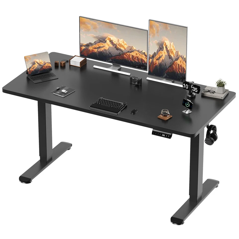 Gunji 160x80 cm Höhenverstellbarer schreibtisch Tischoberfläche Elektrischer