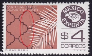 uca84 Mexico Exporta Plattenfehler postfrisch Papier 7 et# 7_02 - Bild 1 von 1