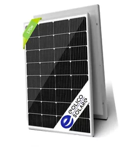 Pannello Solare Fotovoltaico 20W/50w/80/100/130/160/170w 12V- Monocristallino - Foto 1 di 8