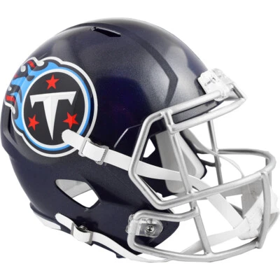 Casco de fútbol americano réplica tamaño completo Tennessee Titans Riddell Speed Foto 1 de 4