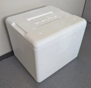 U-Line Styrofoam Shipping Box Insulated Cooler Cold Ice Shipper 8x6x7" inside - Picture 1 of 6