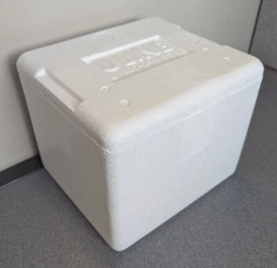 U-Line Styrofoam Shipping Box Insulated Cooler Cold Ice Shipper 8x6x7" inside - Image 1 of 4