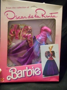Neu Oscar de la Renta Barbie Kleidung Collector Series X Lila Samt NRFB - Bild 1 von 3