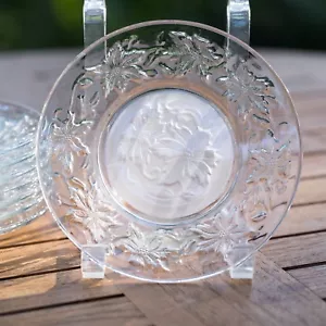 Set of (7) Princess House Fantasia 6 1/8" Bread Plates Frosted - Picture 1 of 9