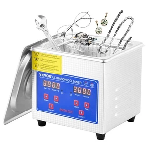 Vasca Ultrasuoni Pulitore ad ultrasuoni 1.3L Macchina di Pulizia Timer Digitale - Foto 1 di 12