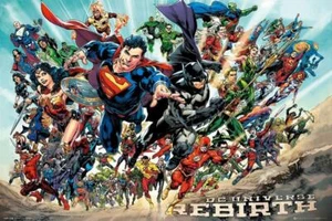 DC Universe : Rebirth - Maxi Poster 91.5cm x 61cm new and sealed - Picture 1 of 1