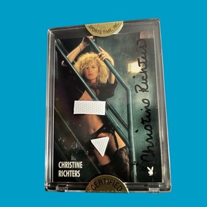 CHRISTINE RICHTERS SIGNED PLAYBOY CARD #98 26/30 RARE