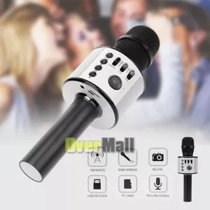 Wireless Bluetooth Karaoke Microphone Portable Handheld Speaker LED Lights - Picture 1 of 11