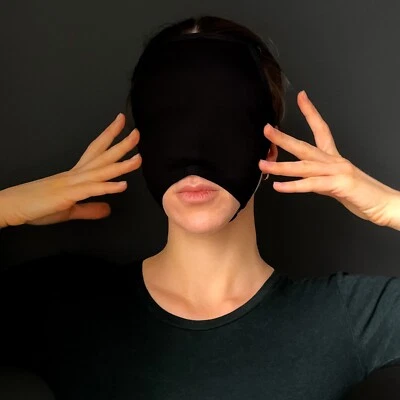 Harness Full Head Hood Slave Mask SM Mask Cosplay Couples Sex Headgear hole Bdsm - Image 1 of 4