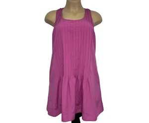 LAUREN RALPH LAUREN ärmelloses Kleid mit Klavierfalten Größe 14 dunkelrosa gefüttert gebraucht, in einwandfreiem Zustand - Bild 1 von 14