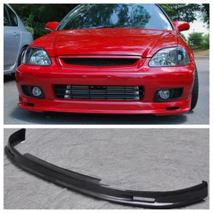 Fits Honda Civic EK EK9 Front Bumper Splitter Spoiler Lip Carbon Fiber 1999-2000 - Picture 1 of 18