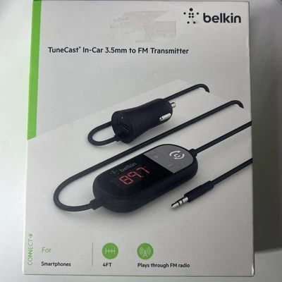 Transmisor universal de audio a FM Belkin TuneCast para automóvil de 3,5 mm ENVÍO GRATUITO Foto 1 de 3