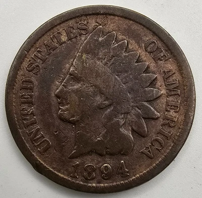 1894 Indian Head Cent G/VG Details You Grade It! IHC Penny Type Coin Free Ship! - Image 1 of 4