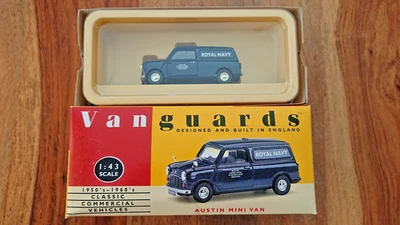 Corgi Lledo Vanguards VA14007 Austin Mini Van ROYAL NAVY NEW - Image 1 of 2