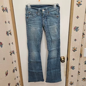Blaue Damenjeans der Marke True Religion Joey Big T Bootcut Größe 24 - Bild 1 von 5