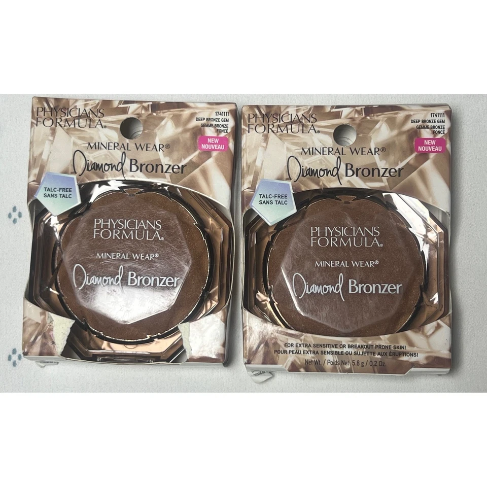 Physicians Formula Mineral Wear Diamond Bronzer Deep Bronze Gem 2-Pack 1741111 - Image 1 of 4