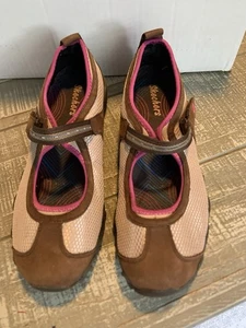 Skechers Womens Sz 8 Mary Jane Sport Shoes Hiking Outdoor 47116 Brown Pink - Picture 1 of 8