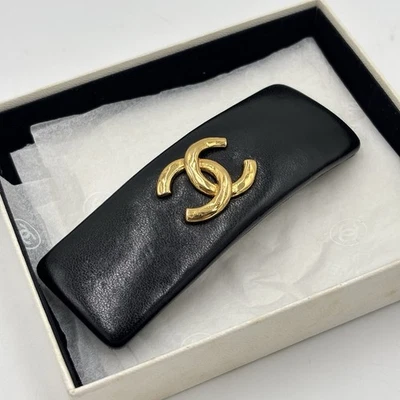 CHANEL Coco Hair Barrette Clip Black  With Box - Image 1 of 4
