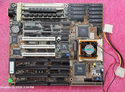 VT495G VIA Motherboard,AM486 DX4 100MHz CPU,20MB RAM LVB ISA Retro Gaming #ME90 - Image 1 of 4