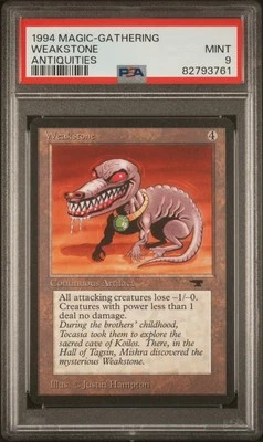 Weakstone - Antiquities - MTG - Mint - PSA 9. More MTG in Store.  - Image 1 of 2