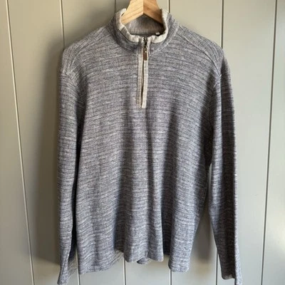 Johnston & Murphy Collection Crafted in Italy 1/4 Zip Pullover size Large - Image 1 of 4