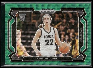 2024 Panini Prizm Draft Picks Caitlin Clark 57 Green Wave Prizm Variation Rookie - Picture 1 of 2