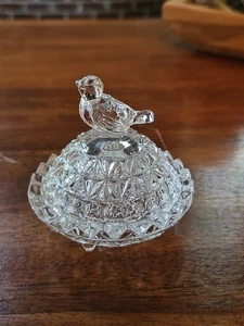 VTG Hofbauer Byrdes Collection Bavarian Lead Crystal Trinket Box 3" - Picture 1 of 10