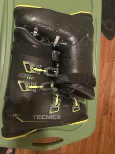 Skischuh Tecnica Mach Sport HV 80 - Herren 28,6 US Größe 12 schwarz neongrün/gelb - Bild 1 von 6