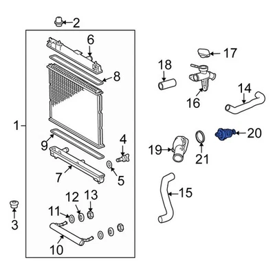 For Scion xD 2008 Scion 90916A3003 Engine Coolant Thermostat Foto 1 de 3