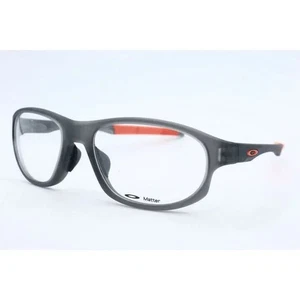 New Oakley Crosslink OX 8067-0458 Satin Gray Smoke Eyeglasses Frame Orange 56mm - Picture 1 of 4